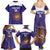 Custom Argentina Football Family Matching Summer Maxi Dress and Hawaiian Shirt Vamos La Albiceleste Purple Version - Wonder Print Shop