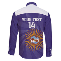 Custom Argentina Football Family Matching Summer Maxi Dress and Hawaiian Shirt Vamos La Albiceleste Purple Version - Wonder Print Shop