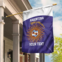 Custom Argentina Football Garden Flag Vamos La Albiceleste Purple Version - Wonder Print Shop
