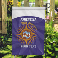 Custom Argentina Football Garden Flag Vamos La Albiceleste Purple Version - Wonder Print Shop