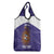 Custom Argentina Football Grocery Bag Vamos La Albiceleste Purple Version - Wonder Print Shop