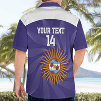 Custom Argentina Football Hawaiian Shirt Vamos La Albiceleste Purple Version - Wonder Print Shop