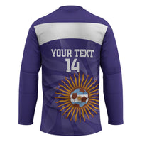 Custom Argentina Football Hockey Jersey Vamos La Albiceleste Purple Version - Wonder Print Shop