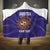 Custom Argentina Football Hooded Blanket Vamos La Albiceleste Purple Version - Wonder Print Shop