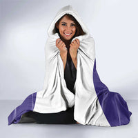 Custom Argentina Football Hooded Blanket Vamos La Albiceleste Purple Version - Wonder Print Shop