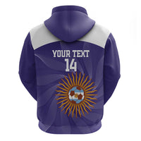 Custom Argentina Football Hoodie Vamos La Albiceleste Purple Version - Wonder Print Shop