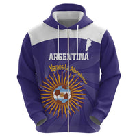 Custom Argentina Football Hoodie Vamos La Albiceleste Purple Version - Wonder Print Shop