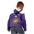 Custom Argentina Football Kid Hoodie Vamos La Albiceleste Purple Version - Wonder Print Shop