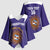 Custom Argentina Football Kimono Sleeve Blouse Vamos La Albiceleste Purple Version - Wonder Print Shop