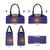 Custom Argentina Football Leather Bag Vamos La Albiceleste Purple Version - Wonder Print Shop