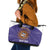 Custom Argentina Football Leather Tote Bag Vamos La Albiceleste Purple Version - Wonder Print Shop