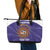 Custom Argentina Football Leather Tote Bag Vamos La Albiceleste Purple Version - Wonder Print Shop