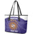 Custom Argentina Football Leather Tote Bag Vamos La Albiceleste Purple Version - Wonder Print Shop
