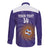 Custom Argentina Football Long Sleeve Button Shirt Vamos La Albiceleste Purple Version - Wonder Print Shop