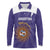 Custom Argentina Football Long Sleeve Polo Shirt Vamos La Albiceleste Purple Version - Wonder Print Shop