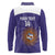 Custom Argentina Football Long Sleeve Polo Shirt Vamos La Albiceleste Purple Version - Wonder Print Shop