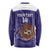Custom Argentina Football Long Sleeve Shirt Vamos La Albiceleste Purple Version - Wonder Print Shop