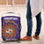 Custom Argentina Football Luggage Cover Vamos La Albiceleste Purple Version - Wonder Print Shop
