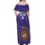Custom Argentina Football Off Shoulder Maxi Dress Vamos La Albiceleste Purple Version - Wonder Print Shop