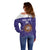 Custom Argentina Football Off Shoulder Sweater Vamos La Albiceleste Purple Version - Wonder Print Shop