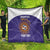 Custom Argentina Football Quilt Vamos La Albiceleste Purple Version - Wonder Print Shop