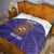Custom Argentina Football Quilt Vamos La Albiceleste Purple Version - Wonder Print Shop