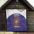 Custom Argentina Football Quilt Vamos La Albiceleste Purple Version - Wonder Print Shop