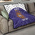 Custom Argentina Football Quilt Vamos La Albiceleste Purple Version - Wonder Print Shop