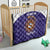 Custom Argentina Football Quilt Vamos La Albiceleste Purple Version - Wonder Print Shop