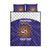 Custom Argentina Football Quilt Bed Set Vamos La Albiceleste Purple Version - Wonder Print Shop