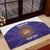 Custom Argentina Football Rubber Doormat Vamos La Albiceleste Purple Version - Wonder Print Shop