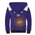 Custom Argentina Football Sherpa Hoodie Vamos La Albiceleste Purple Version - Wonder Print Shop