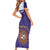 Custom Argentina Football Short Sleeve Bodycon Dress Vamos La Albiceleste Purple Version - Wonder Print Shop