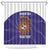 Custom Argentina Football Shower Curtain Vamos La Albiceleste Purple Version - Wonder Print Shop