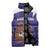Custom Argentina Football Sleeveless Puffer Jacket Vamos La Albiceleste Purple Version - Wonder Print Shop