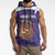 Custom Argentina Football Sleeveless Zip Hoodie Vamos La Albiceleste Purple Version - Wonder Print Shop