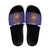 Custom Argentina Football Slide Sandals Vamos La Albiceleste Purple Version - Wonder Print Shop