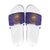 Custom Argentina Football Slide Sandals Vamos La Albiceleste Purple Version - Wonder Print Shop