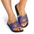 Custom Argentina Football Slide Sandals Vamos La Albiceleste Purple Version - Wonder Print Shop