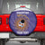 Custom Argentina Football Spare Tire Cover Vamos La Albiceleste Purple Version - Wonder Print Shop