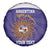 Custom Argentina Football Spare Tire Cover Vamos La Albiceleste Purple Version - Wonder Print Shop