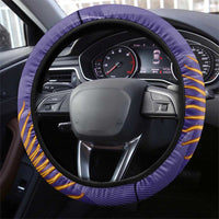 Argentina Football Steering Wheel Cover Vamos La Albiceleste Purple Version - Wonder Print Shop