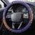 Argentina Football Steering Wheel Cover Vamos La Albiceleste Purple Version - Wonder Print Shop