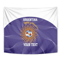 Custom Argentina Football Tapestry Vamos La Albiceleste Purple Version - Wonder Print Shop