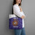 Custom Argentina Football Tote Bag Vamos La Albiceleste Purple Version - Wonder Print Shop