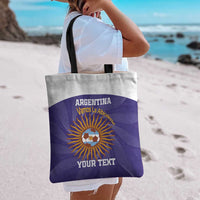 Custom Argentina Football Tote Bag Vamos La Albiceleste Purple Version - Wonder Print Shop