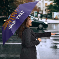 Custom Argentina Football Umbrella Vamos La Albiceleste Purple Version - Wonder Print Shop