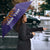 Custom Argentina Football Umbrella Vamos La Albiceleste Purple Version - Wonder Print Shop
