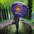 Custom Argentina Football Umbrella Vamos La Albiceleste Purple Version - Wonder Print Shop