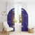 Custom Argentina Football Window Curtain Vamos La Albiceleste Purple Version - Wonder Print Shop